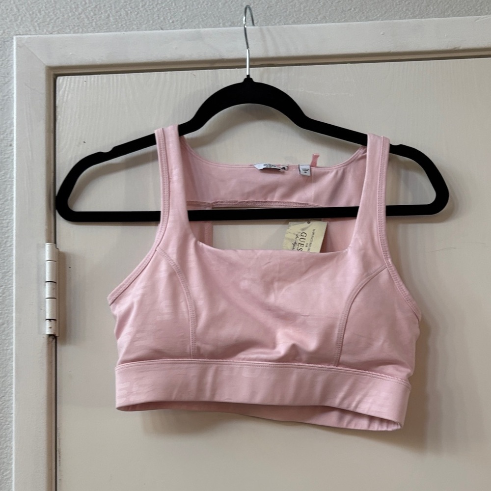 Guess Light Pink Activewear Top